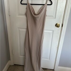 Long satin dress size small